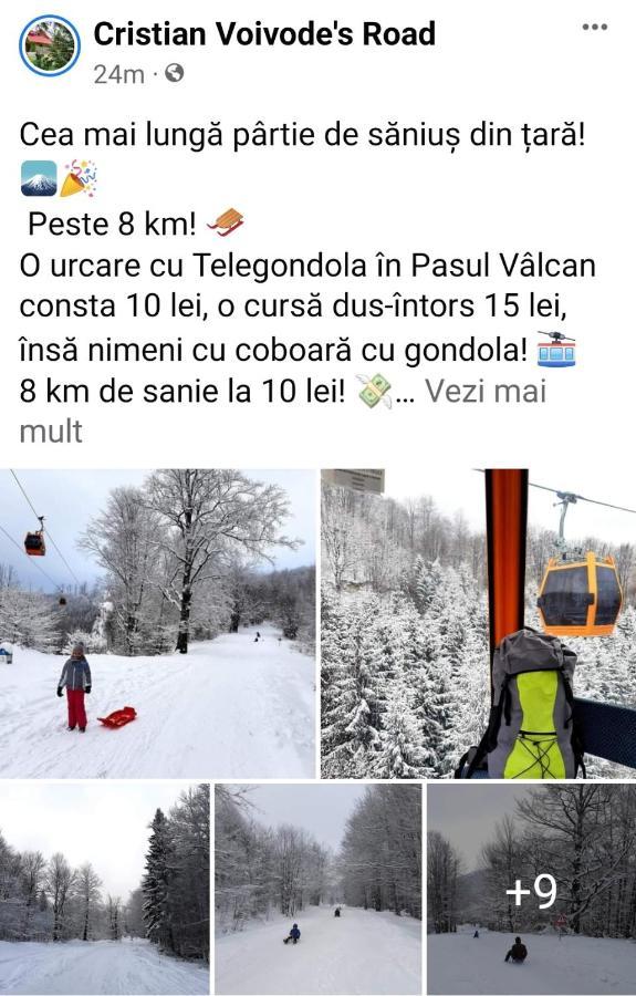 Cabana Drumul Voievodului Vulcan  Eksteriør billede